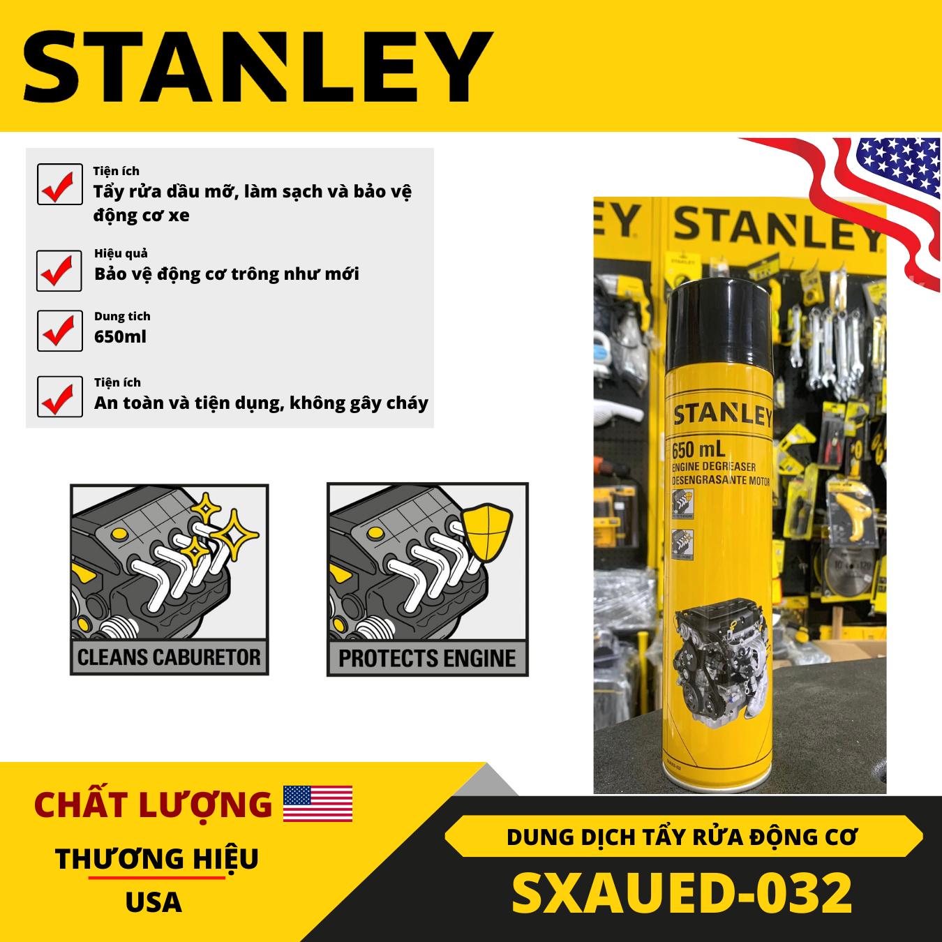 DUNG DỊCH TẨY RỬA ĐỘNG CƠ 650ml STANLEY SXAUED-032