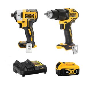 Combo Dewalt - Máy Khoan Pin DCD709N + Máy Vặn Vít DCF887N-KR + Pin 20V4.0Ah - Đế Sạc 4A