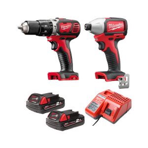 Combo M18 Milwaukee - Máy Khoan Pin 18V M18 BPD + Máy Vặn Vít Dùng Pin 18V M18 BID + 2 Pin M18 B2 + Sạc M12-18C