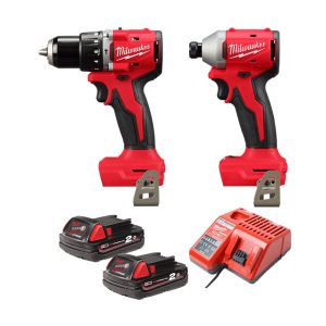 COMBO M18 Milwaukee - Máy khoan pin M18 BLPDRC + Máy bắn vít M18 BLIDR