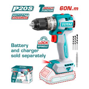 Máy khoan búa pin 20V không chổi than Total TIDLI206021