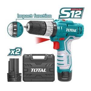 Máy khoan pin mini 12V Total TIDLI12201 kèm 2 pin