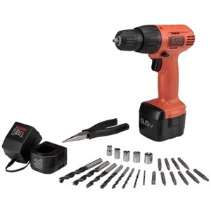 Máy khoan vặn vít pin 9.6V Black&Decker CD961PK-B1